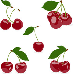 Set cherry, vector - 103742666