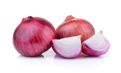 onion  on white background