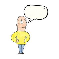 speech bubble textured cartoon content man