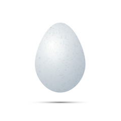 Realistic white egg with shadow