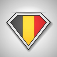 Fototapeta premium Belgium Super shield sign