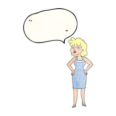 speech bubble textured cartoon annoyed woman