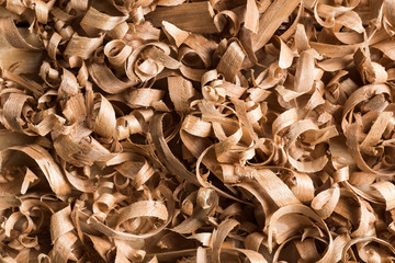 Wood shavings background