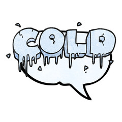 speech bubble textured cartoon cold text symbol