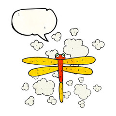 speech bubble textured cartoon bug