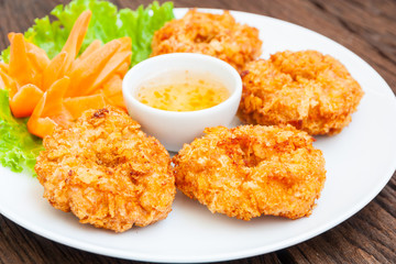 Fried shrimp cake, Thai food