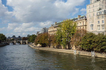 Fototapeta na wymiar Seine River in Paris France