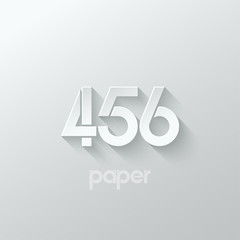 number four 4 five 5 six 6 logo paper set