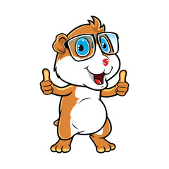 Hamster Geek Two Thumbs Up.