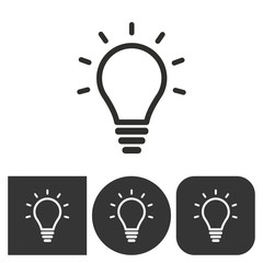Lamp - vector icon.