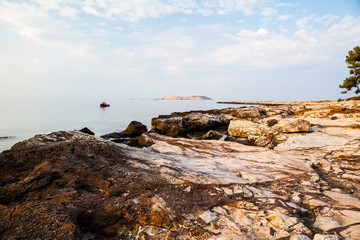 Thassos island - Psili Amos beach - beautiful greek landscape