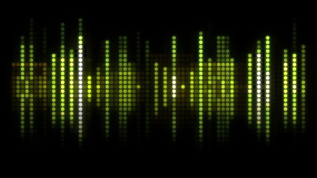 Sound Wave Led Music Graphics. Computer generated abstract motion background. Perfect to use with music, backgrounds, transition and titles.