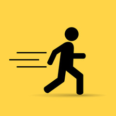Fototapeta na wymiar Running person icon