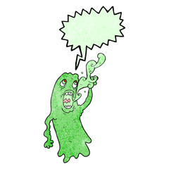 texture speech bubble cartoon ghost