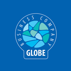 Earth  logo template. Globe sign