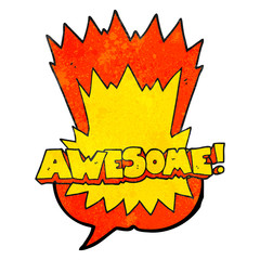 awesome texture speech bubble cartoon shout