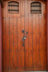 old door as background, vertical photo
