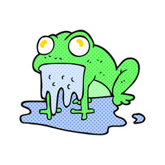 cartoon gross little frog