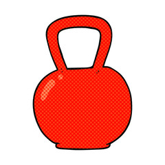 cartoon kettle bell