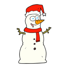 cartoon snowman