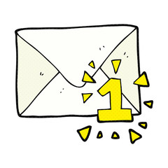 cartoon email message