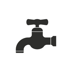 Faucet - vector icon.