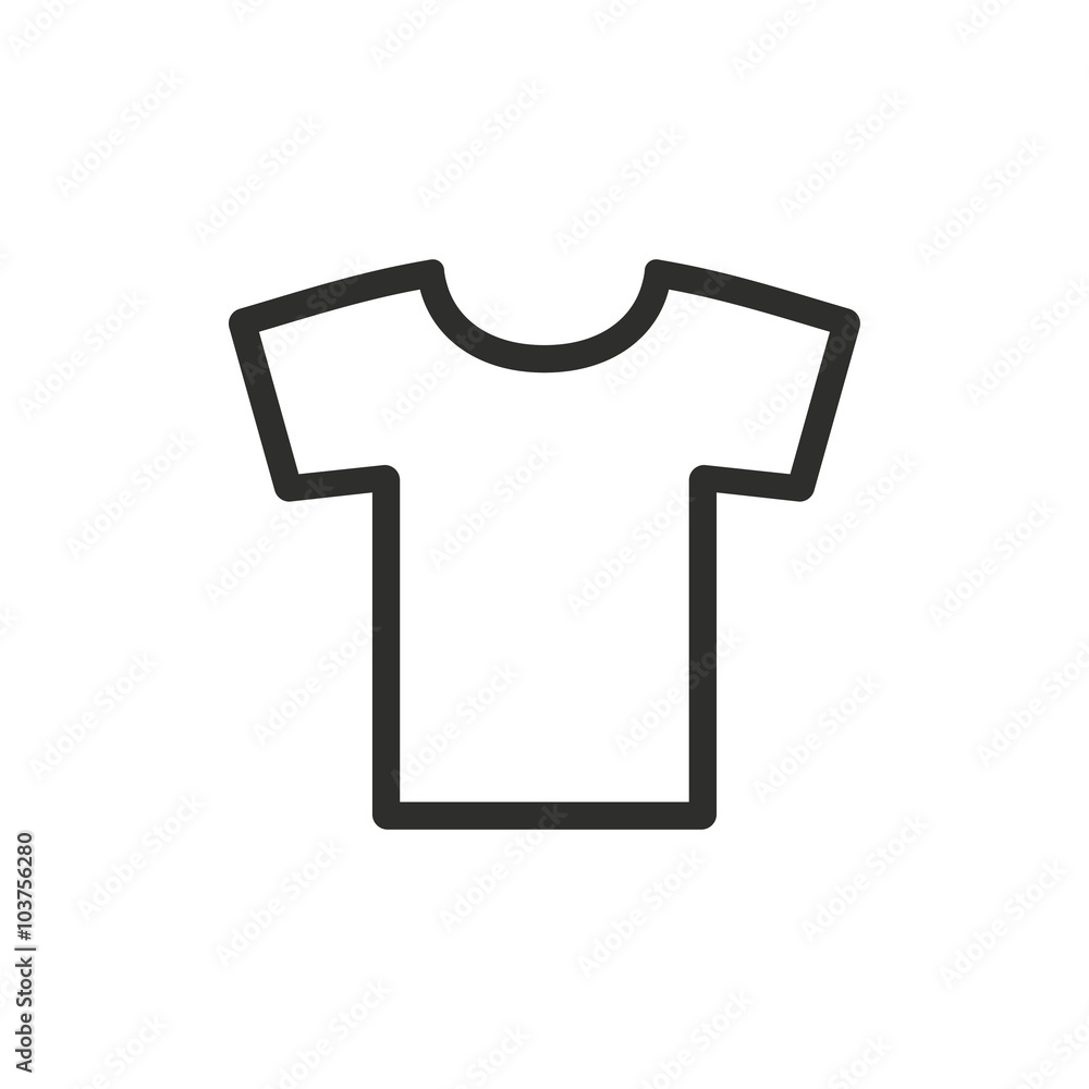 Poster T-shirt - vector icon.- vector icon.