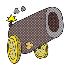 cartoon big cannon