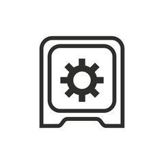 Safe - vector icon.- vector icon.