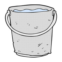 cartoon bucket of water