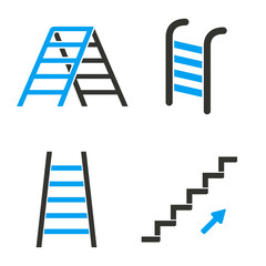 Ladder  icons set.