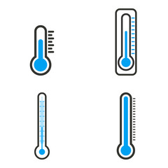 Thermometer  icons set.