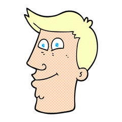 cartoon male face