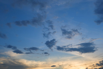beautiful dramatic sunset sky, image scenic background