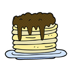 cartoon pancake stack
