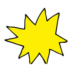Obraz premium cartoon explosion symbol