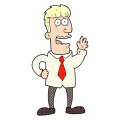cartoon businessman