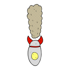 cartoon falling bomb