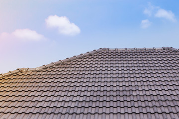 roof tile on residential building