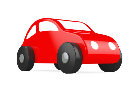 Red Cartoon Toy Car