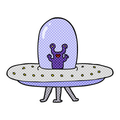 cartoon flying saucer