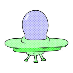 cartoon flying saucer