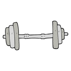 cartoon barbell