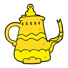 cartoon fancy coffee pot