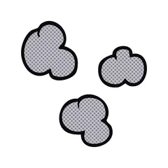 Gardinen cartoon smoke clouds © lineartestpilot