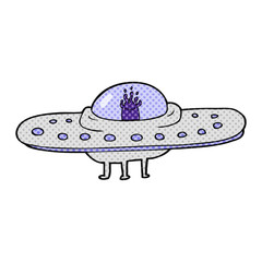 cartoon flying saucer