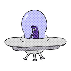 cartoon flying saucer