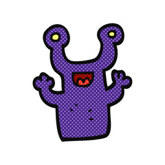 cartoon little alien