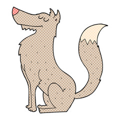 cartoon wolf