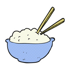 cartoon bowl of rice